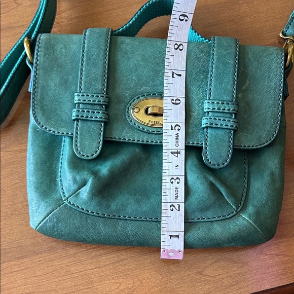 Fossil Turquoise Leather Crossbody Bag - Picture 11 of 11